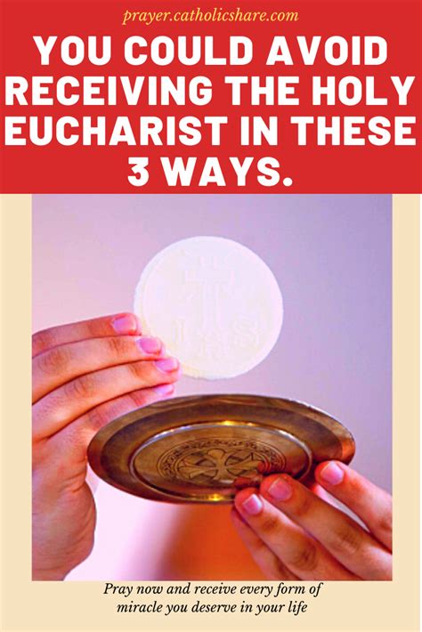 Do Not Ever Receive The Holy Eucharist In These 3 Wrong Ways