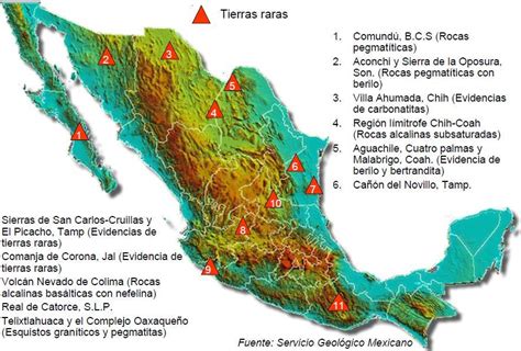 Gran potencial de Tierras Raras en México