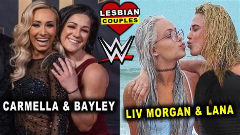 5 Lesbian WWE Couples Lana Liv Morgan Bayley Carmella YouTube