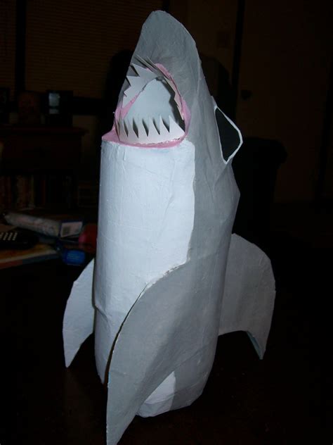 Shark Valentines Box Paper Mache 3 Liter Bottle And Shaped
