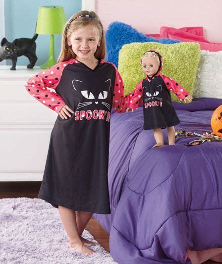 Matching Girl And Doll Hooded Nightgown Sets American Girl Doll