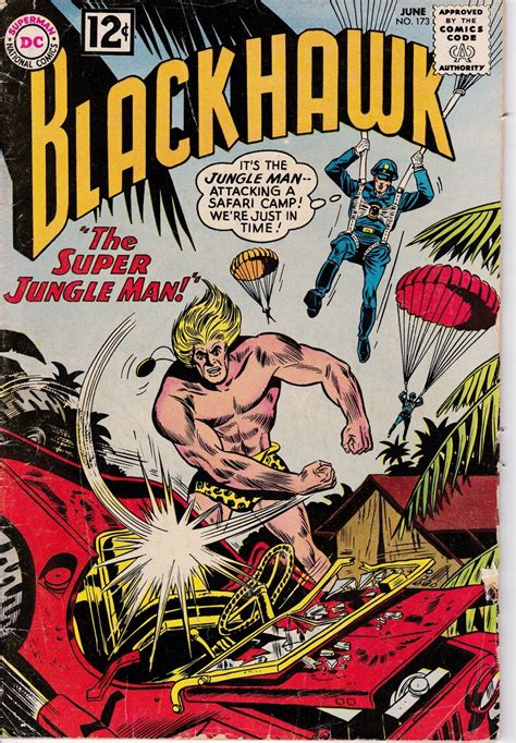 Blackhawk 173 June 1962 Dc Comics Grade G Etsy