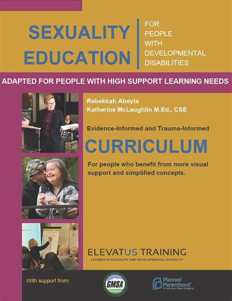 curriculum sexuality education for people with developmental disabilities adapted for people
