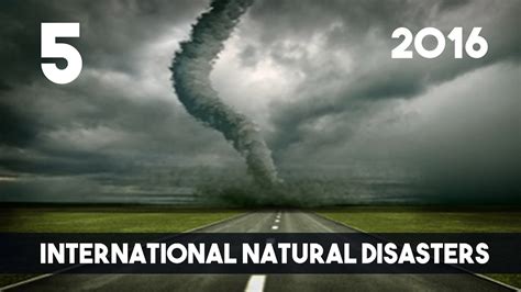 A natural disaster is a sequence of related or unrelated events, in nature, that cause destruction, upheaval, loss of property, loss of life and livelihood, renders areas uninhabitable or unusable, for which humans have not caused by their own. 5 - Worst Natural Disasters around the world in 2016 - YouTube