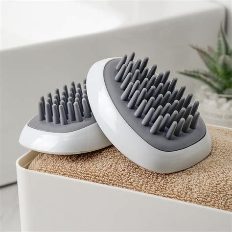2pcs massage hair brush soft rubber head scalp massager shampoo shower brw7n8 194912209030 ebay