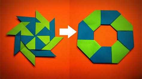 Origami Ninja Star How To Make A Paper Ninja Star Transforming Diy