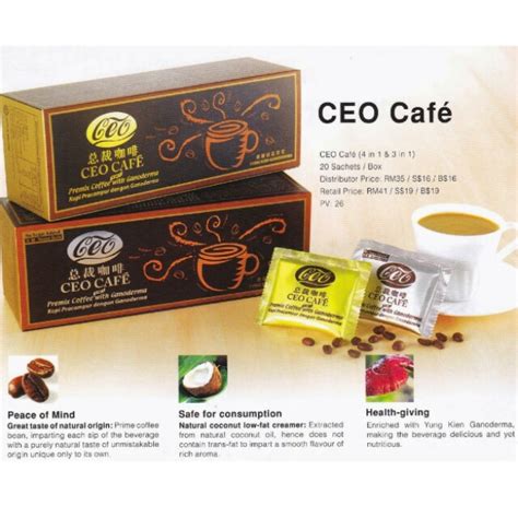 Most of the instant type coffees do not use the real coffee beans. CEO Cafe 4in1 (coffee) shuang hor supereme lingzhi, Food ...
