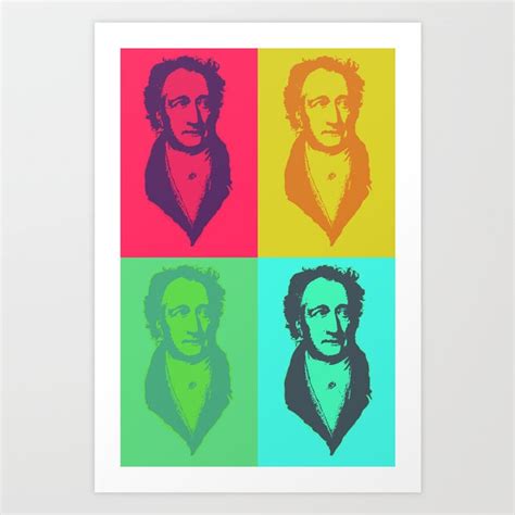 Ach du meine Goethe - Pop Art Art Print by MCH Art and Home Store