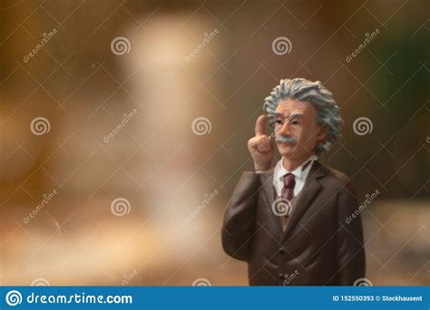 Albert Einstein Figure Blurry Background Editorial Stock Photo