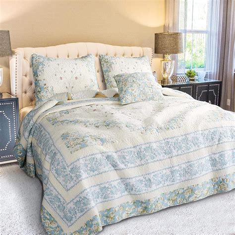 Kasentex Luxurious Quilted Patchwork Quilt Coverlet Bedspread 100