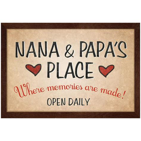 Nana And Papas Place Poster 19x13