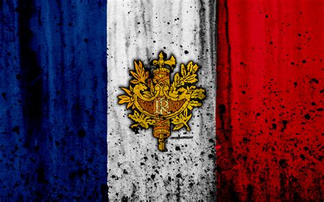 Download Imagens Bandeira Francesa 4k Grunge Bandeira Da França