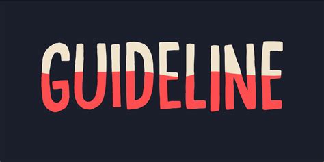 Шрифт Guideline скачать и установить на Web сайт
