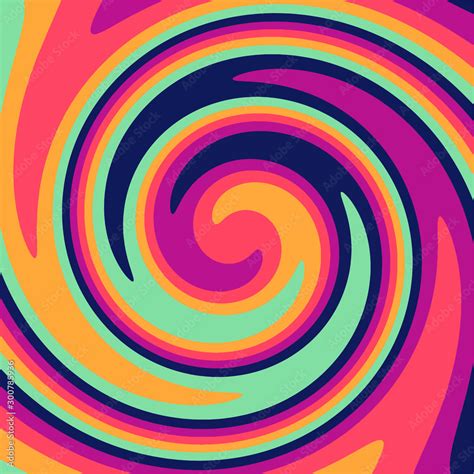 Twirl Twist Paint 70s Retro Colors Abstract Fluid Backgrounds Swirl