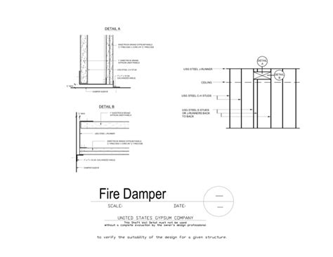 Design Details Details Page Shaft Wall Fire Damper