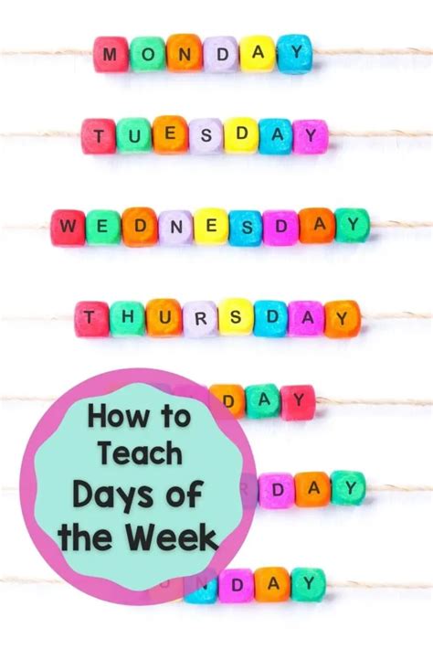 How To Teach Days Of The Week Mama Teaches