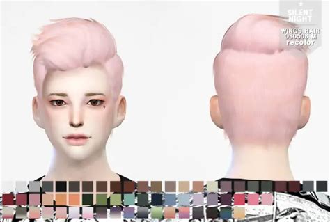 Silent Night Wings Hair Os0508 M Recolor Sims 4 Hairs