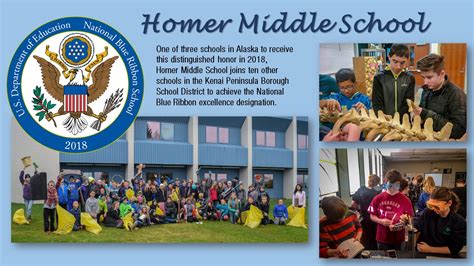 Homer Middle School 2018 National Blue Ribbon School Kpbsd