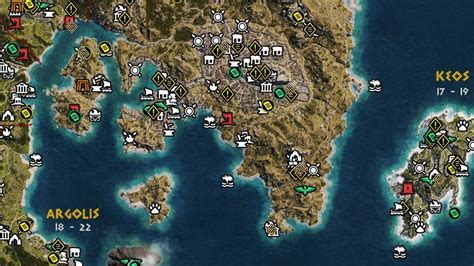World Map Assassins Creed Odyssey Map