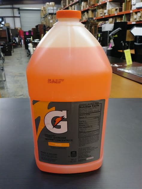 Gatorade Orange Liquid Concentrate 1 Gallon Business News