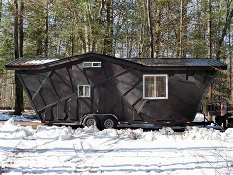 Wedge Tiny House Shell By Project Tool Up For Sale Tiny Cabins