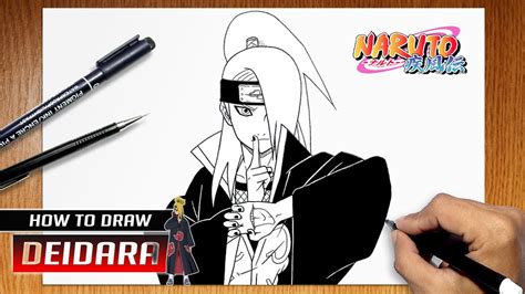 How To Draw Deidara From Naruto Youtube