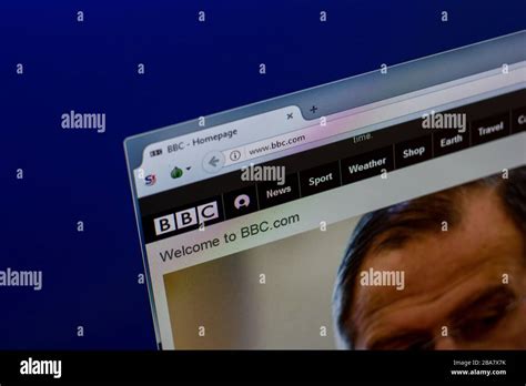 Ryazan Russia April Homepage Of Bbc Website On The Pc Display Bbc Com Stock