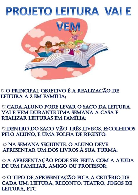 Projeto De Leitura Para Educação Infantil Pdf