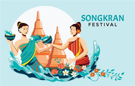 songkran festival celebration design 2072920 vector art at vecteezy