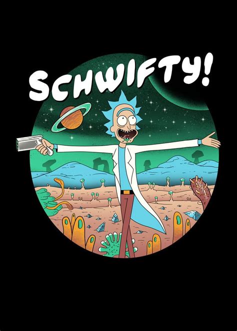 Rick And Morty Poster Displate Artwork Based On Characters From The