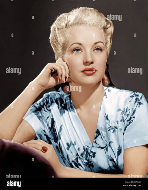 Betty Grable Us Film Actress About Stock Photo Alamy