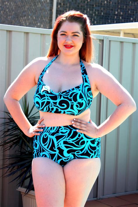 Curvysea Plus Size Swimwear — Beautiful Laura In Two Piece Bathing Suit In