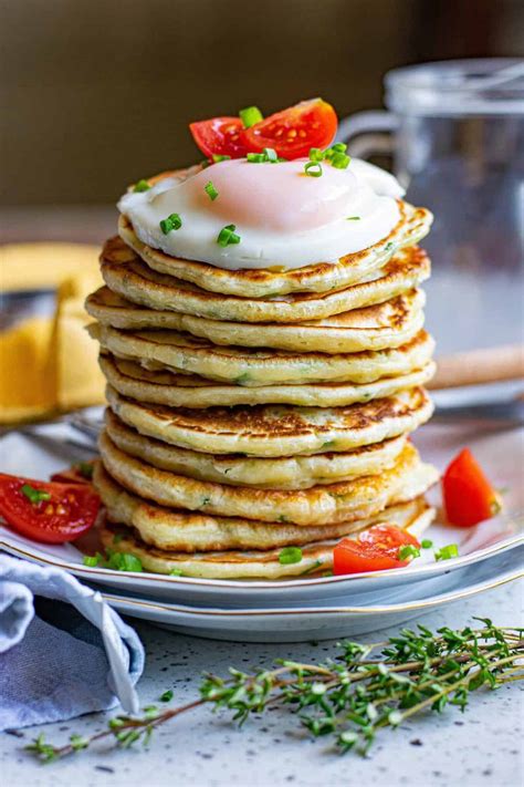 Savory Pancakes With Parmesan And Herbs Pancake Recipes