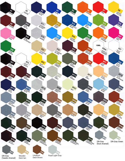 Mr Hobby Color Chart Pdf Lasopaapple