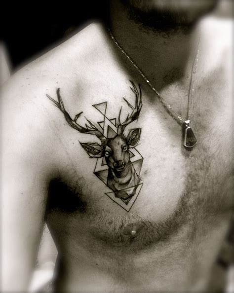 Just A Deers Head On Simple Background Tattoos Body Art Tattoos