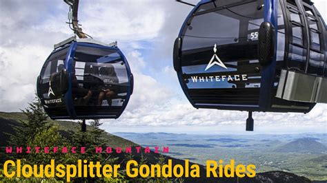 Red cable car, go to the mountain. Whiteface Mountain Cable car Cloudsplitter Gondola!! - YouTube