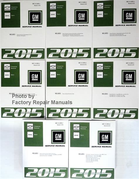 2015 Chevy Silverado Gmc Sierra Factory Service Manual Set Original
