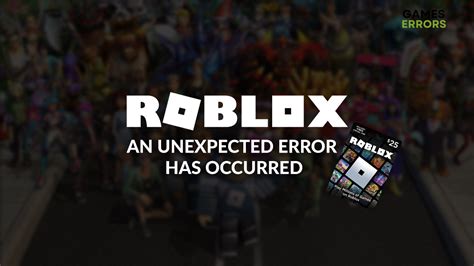 An Unexpected Error Has Occurred Roblox Gift Card Solved