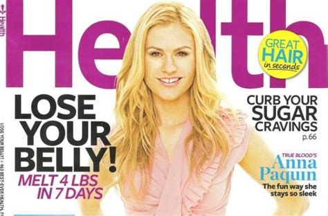Foodista Anna Paquin Discusses Diets And Weight In Health Magazine