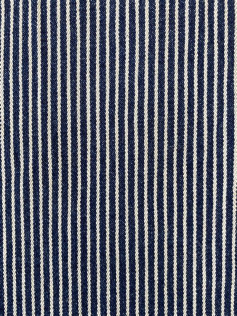 Stripe Denim Dark Blue Simply Fabrics