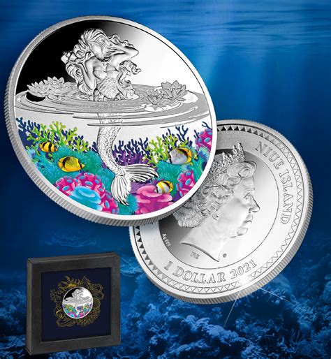Coins Australia 2021 1 Mermaid 1oz Silver Proof Coin