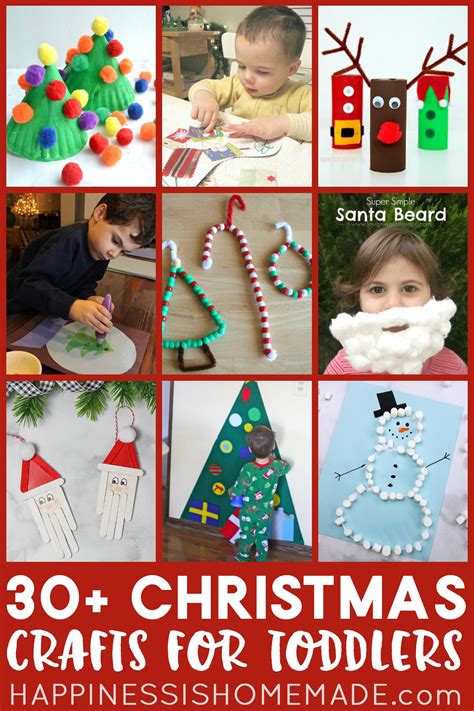 30 Christmas Crafts For Toddlers And Preschoolers Happiness Is Homemade