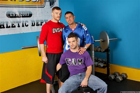 Three Muscled Guys Cody Cummings James Jamesson And Adam Wirthmore Goes Threesome