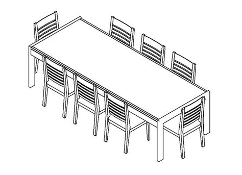 A dining table sketch with some dimensions. Dining table and chair detail 3d model furniture block ...