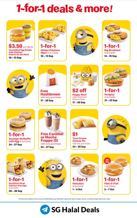 Save 50% on mcdonalds app orders for new users only. McDonald's 1 for 1 Promotion: App Exclusive Deals - SG ...