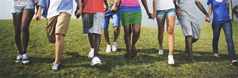 Group Casual People Walking Together Outdoors Concept - Pathway To Hope