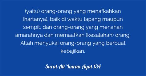 Surat Ali Imran Ayat 134