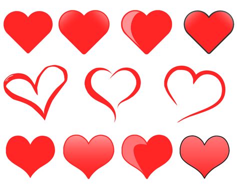 Free Heart Graphic Pack - The Web Taylor