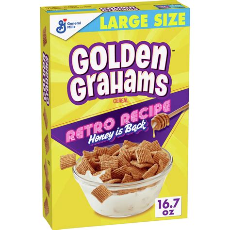 Golden Grahams Cereal Graham Cracker Taste Whole Grain 167 Oz