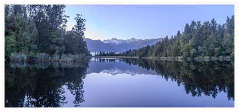 Lake Matheson Reflections West Coast Nz New Zealand